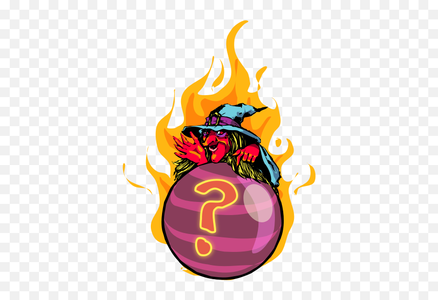 Crystal Ball And A Witch - Halloween Clip Art Borders Emoji,Crystal Ball Emoji