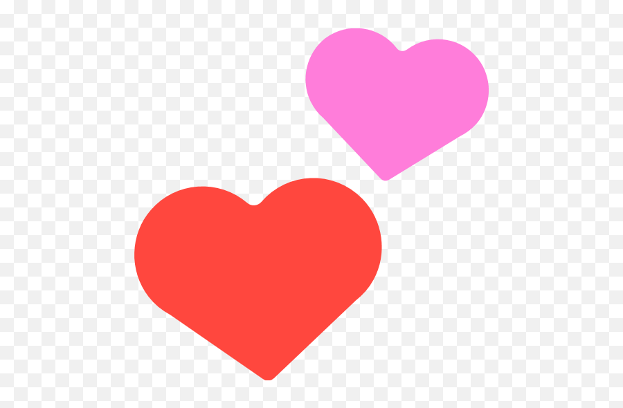 Emoji Dos Corazones Png,Red Hearts Emoji