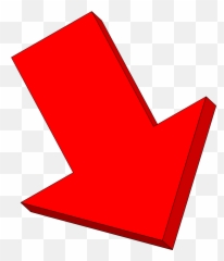 Css Down Arrow Animation Clipart - Big No Background Emoji