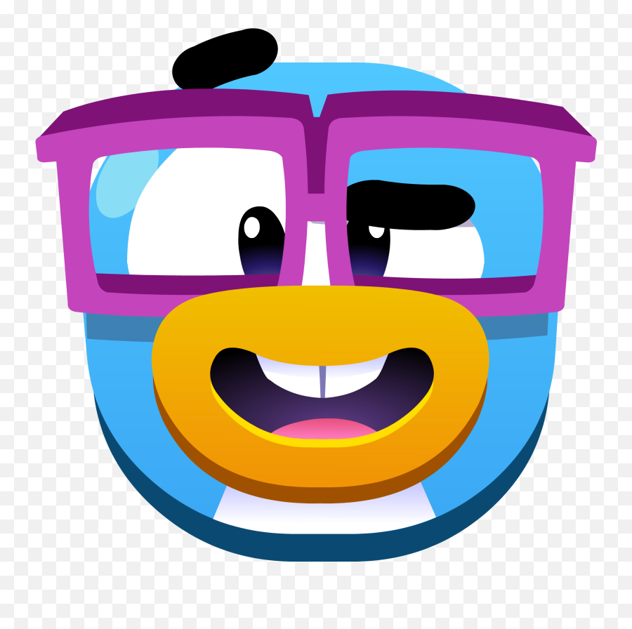 Nerd Clipart Emoji - Emojis De Club Penguin,Nerd Emoji