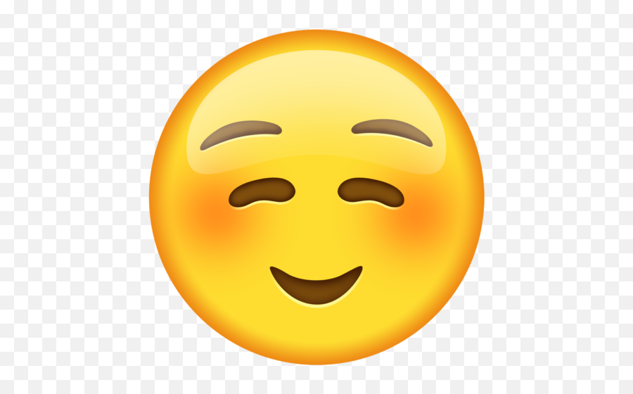 Blush Face Emoji Cutouts - Blushing Emoji,Emoji