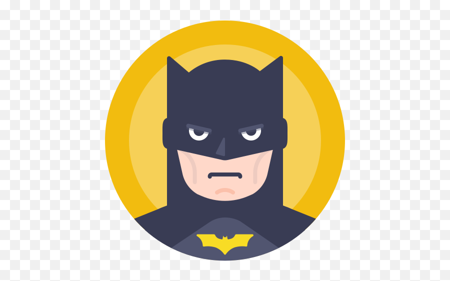 Avatar Batman Comics Hero Free Icon - Batman Icon Png Emoji,Superhero Emoticons