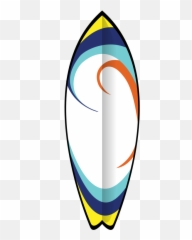 Tropical Surfboard Clipart Surfing Pictures Of - Board Art Emoji