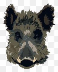 Pig Head Brown Hog Mammal - Beast From The Lord Of Flies Emoji