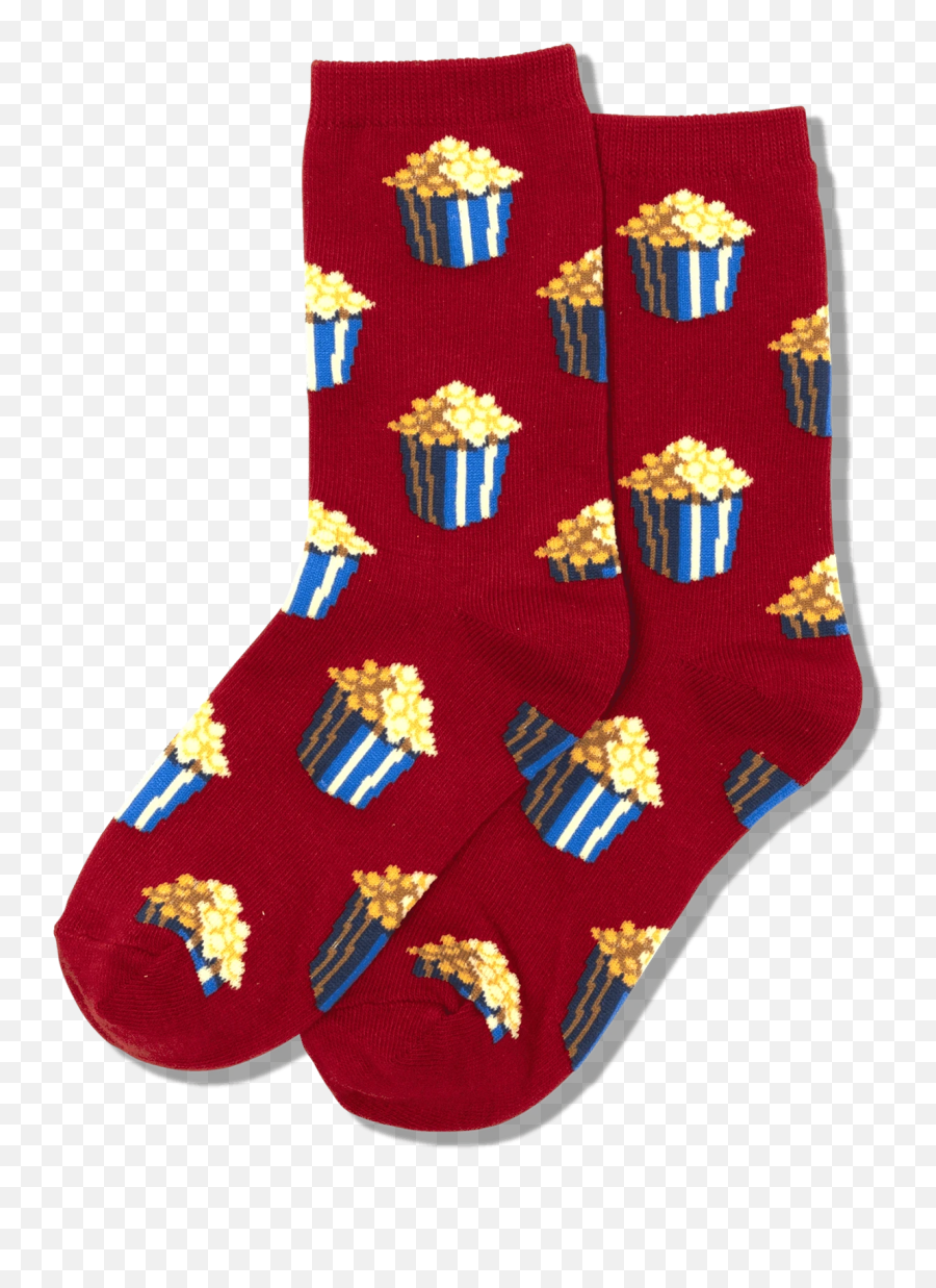 Kids Popcorn Crew Socks - Hotsox Emoji,Popcorn Emoji