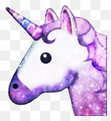 unicorn sticker unicornsticker galaxy galaxyunicorn emo - Unicorn Emoji Transparent Background