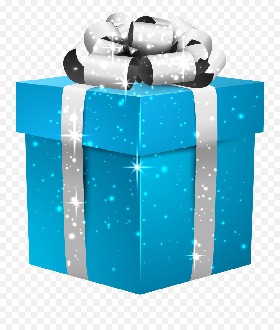 Gift Clipart Transparent - Blue Birthday Present Png Emoji,Gift Box Emoji