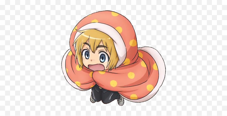 Armin - Attack On Titan Junior High Adorable Little Shingeki No Kyojin Chuugakkou Armin Emoji,Cinnamon Bun Emoji
