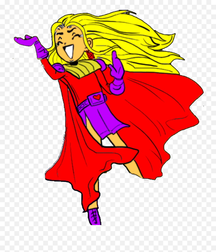 Cartoon Evil Laughcape Girl Blonde Cape Beautifull Laug - Cartoon Emoji,Evil Laugh Emoji