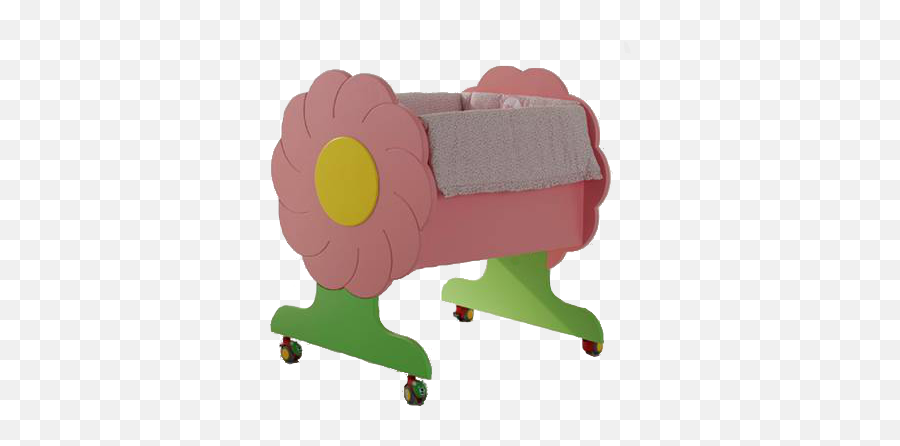 Mimosa Pink - Collection Rosabel Mimosa Wooden Portable Mini Infant Bed Emoji,Mimosa Emoji