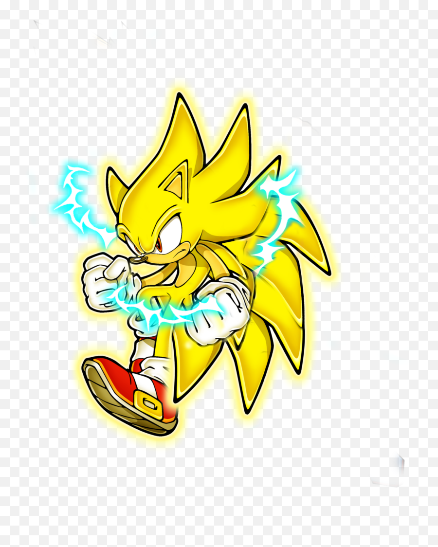 Sonic Super Saiyan 3 Sticker - Sonic The Hedgehog Character Super Sonic Emoji,Super Saiyan Emoji