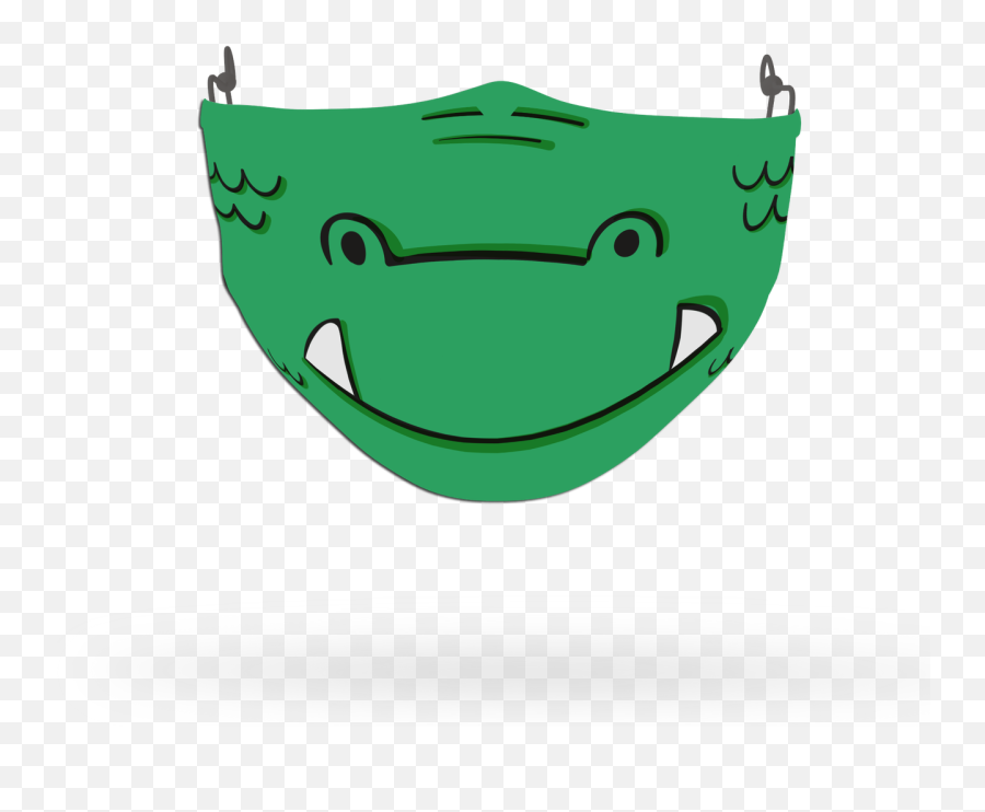 Kids Crocodile Face Covering Print - Happy Emoji,Monkey Emoji Covering Mouth