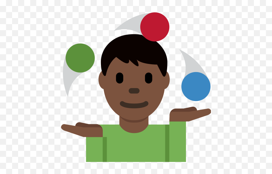 Person Juggling Emoji With Dark Skin - Juggler Emoji,Testicle Emoji