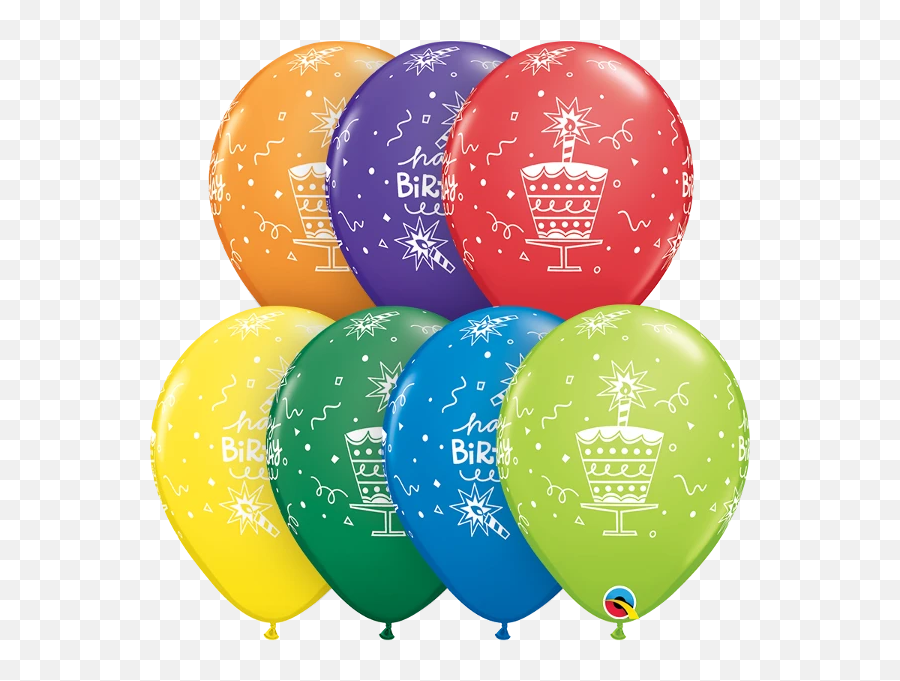 11 Inch Birthday Cake And Candle Balloons - Balloon Emoji,Birthday Balloon Emoji