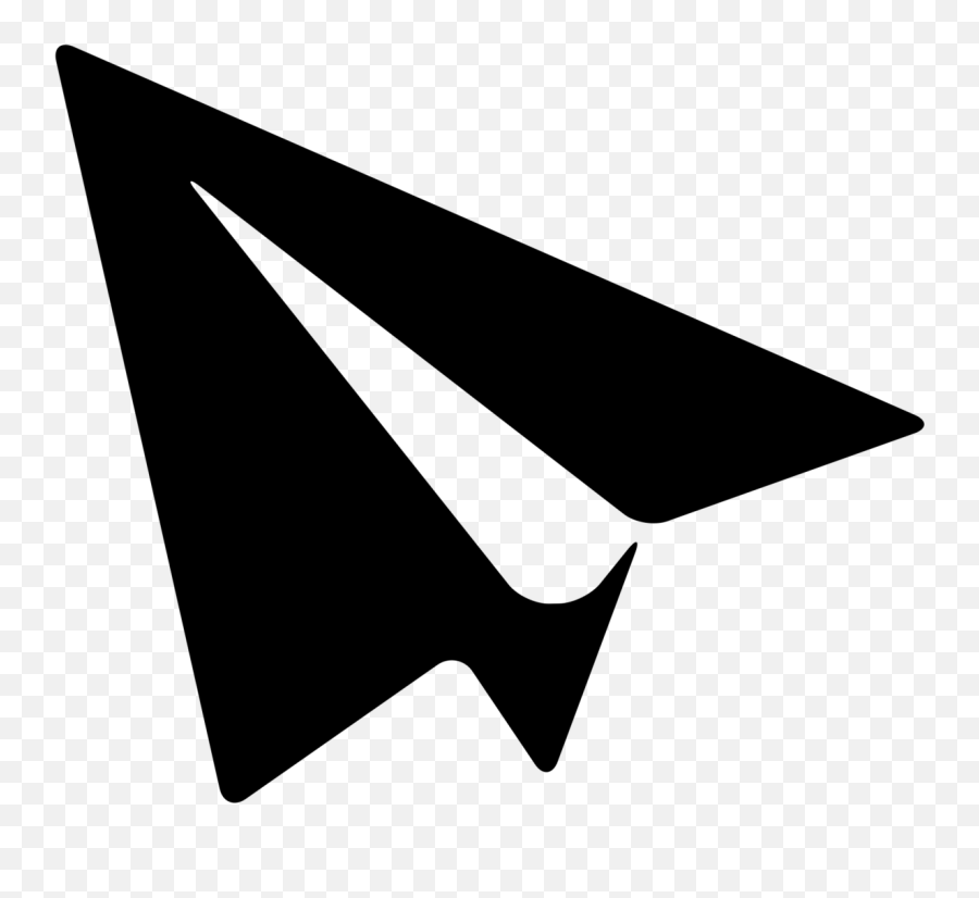 Paper Plane Png - Paper Plane Black Png Emoji,Plane And Paper Emoji