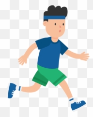 Man Jogging Cartoon - Jogging Png Emoji,Sweat Emoji Text