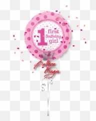 1st Birthday Girl - Emoji