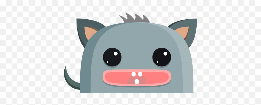 Vector Illustration Of Gray Creature - Szar Gondolkodj Pozitivan Szép Szar Emoji,Dinosaur Emoji Android