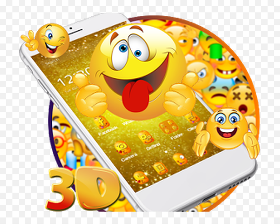 3d Emoji Theme Android - Cartoon,Workout Emoji