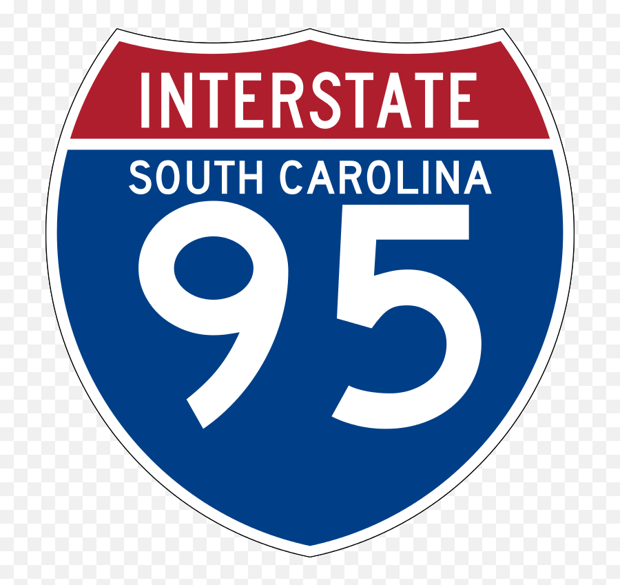 I - Interstate 95 Sign Nj Emoji,South Carolina Emoji