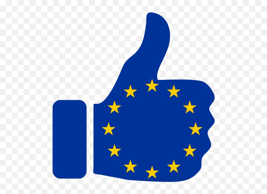 Thumbs Up Europe - European Union Clipart Emoji,Thumbs Up Emoji Japanese