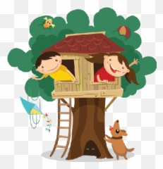 Child Tree Transparent Png Clipart - Tree House Clipart Emoji,Treehouse Emoji