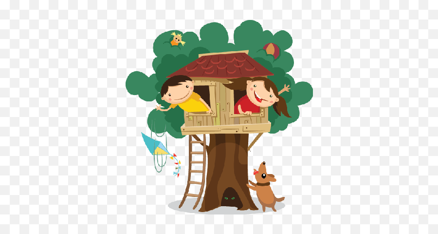 Child Tree Transparent Png Clipart - Tree House Clipart Emoji,Treehouse Emoji