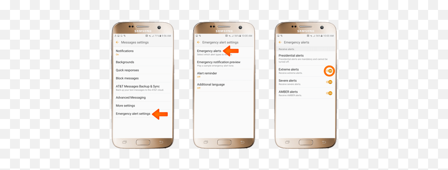 Turn Off Amber Alerts In Android And Ios - Samsung Galaxy S6 Edge Emergency Alerts Emoji,Emoji On Samsung Galaxy S4