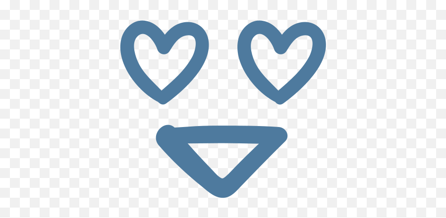 Icono Emoji Emoticonos Ojos Feliz Corazón En De Amor - Doodle Emoji Love,Emojis De Amor