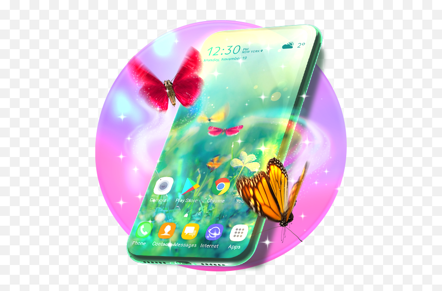Butterfly Animated Keyboard U0026 Live Wallpaper - Apps On Mobile Phone Emoji,Butterfly Emoji Android