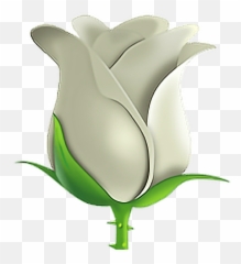 Emoji Emojisticker Sticker Sticker Whiterose Rose Freet - White Rose Emoji Png,Lily Emoji
