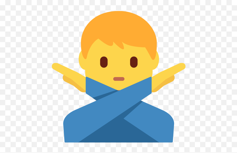 Man Gesturing No Emoji,No Good Emoji
