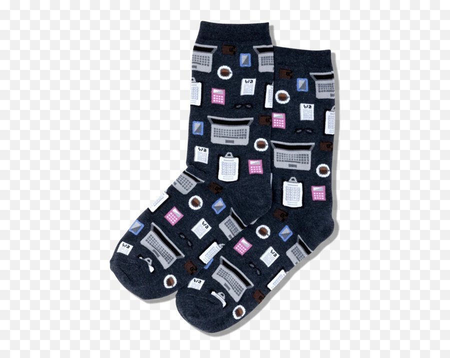 Womens Accountant Crew Socks - Sock Emoji,Accountant Emoji