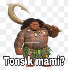 Moana - Maui Moana Emoji,Moana Emojis