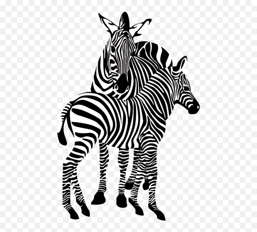 Zebre - Zebra Gif Transparent Background Clipart Full Size Two Zebras Clip Art Emoji,Zebra Emoji