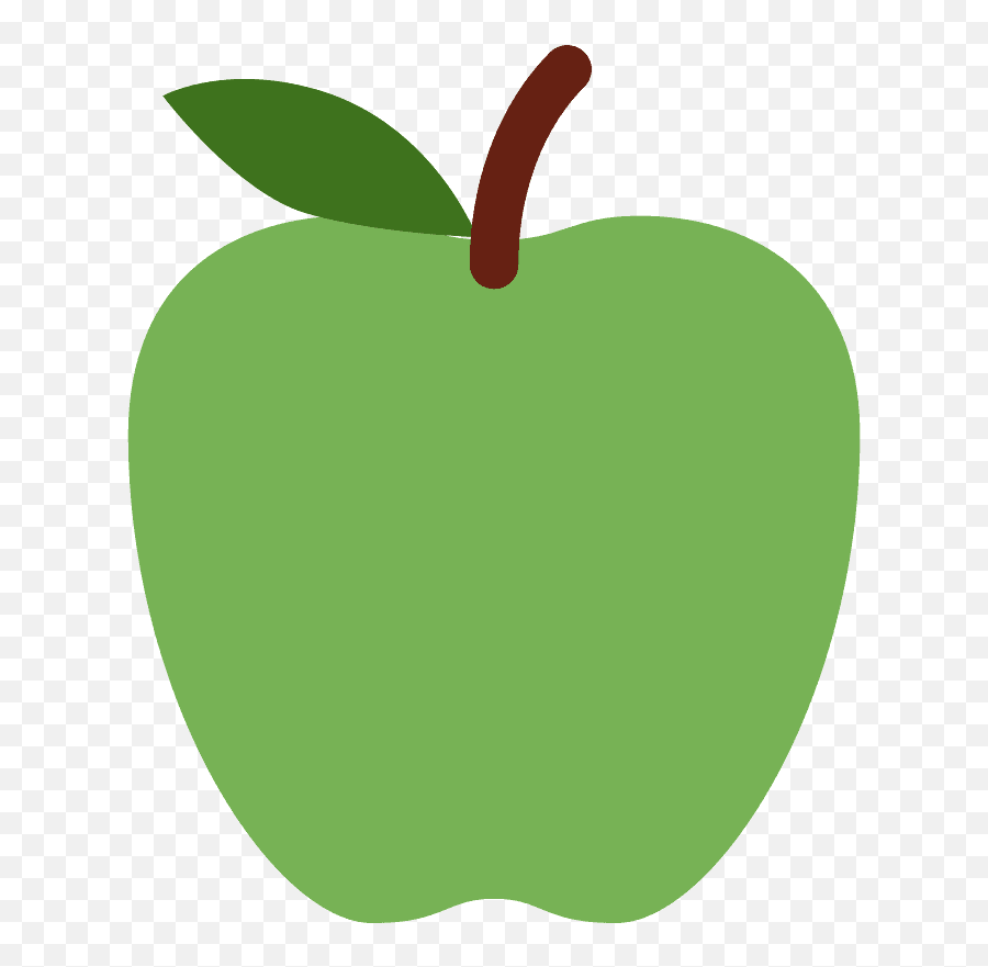 Green Apple Emoji Clipart - Green Apple Emoji Png,Apple Logo Emoji