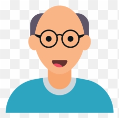 Grandfather Icon of Flat style - Available in SVG PNG EPS Full Rim Emoji