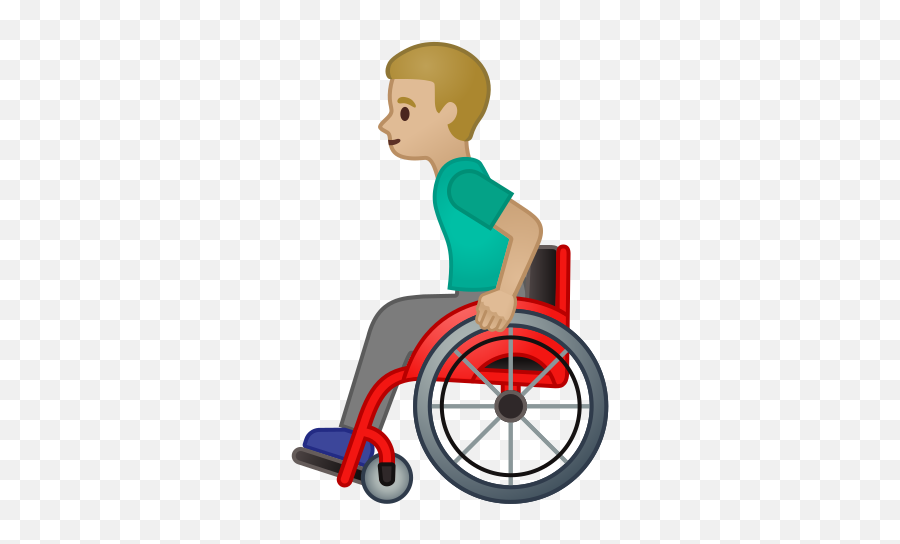 Medium - Manual Wheelchair Transparent Emoji,Beauty Emoji
