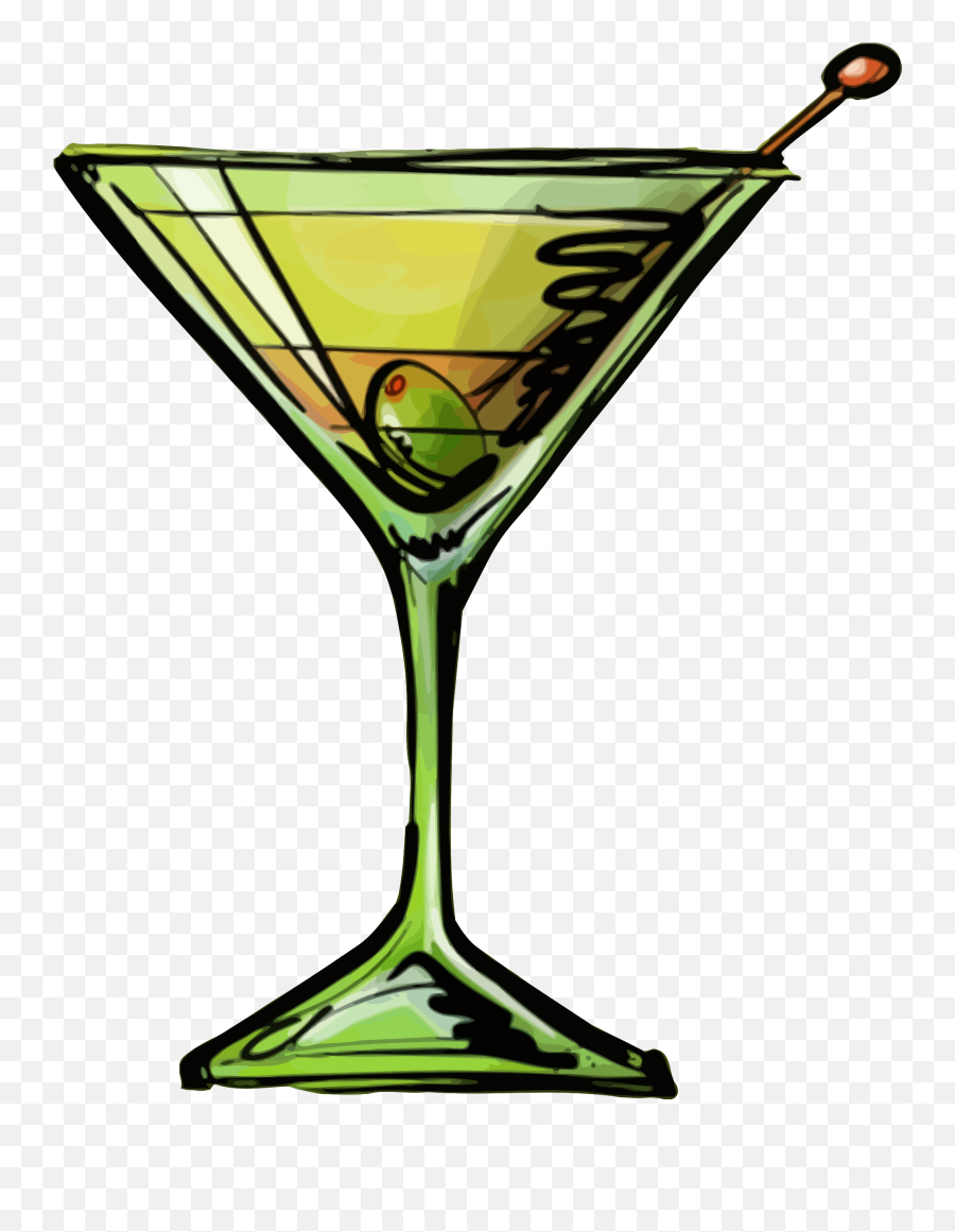 Martini Clipart Dirty Martini Picture - Martini Glass Clipart Png Emoji,Martini Glass Emoji