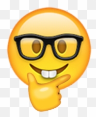 Customemojis Hashtag - Smart Emoji With Glasses,Karate Emoji