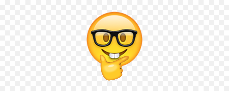 Customemojis Hashtag - Smart Emoji With Glasses,Karate Emoji