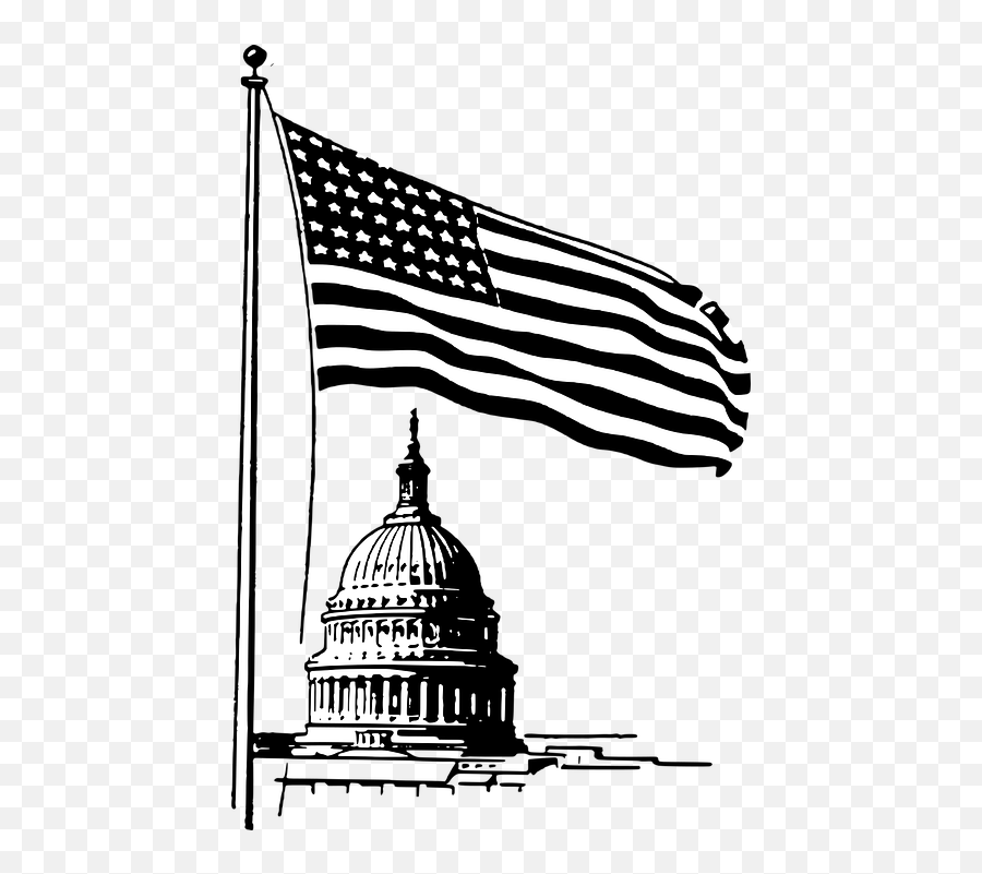 Capitol Washington Dc Flag - Washington Dc Capitol Clipart Emoji,Dc Flag Emoji