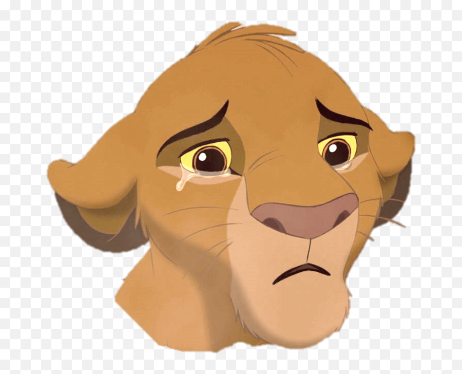 Sad Lion Clipart - Lion King Pumbaa Sad Emoji,Sea Lion Emoji