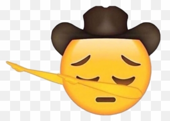 Cowboy Hat Face - Cowboy With Sunglasses Emoji,Sad Cowboy Emoji - free ...