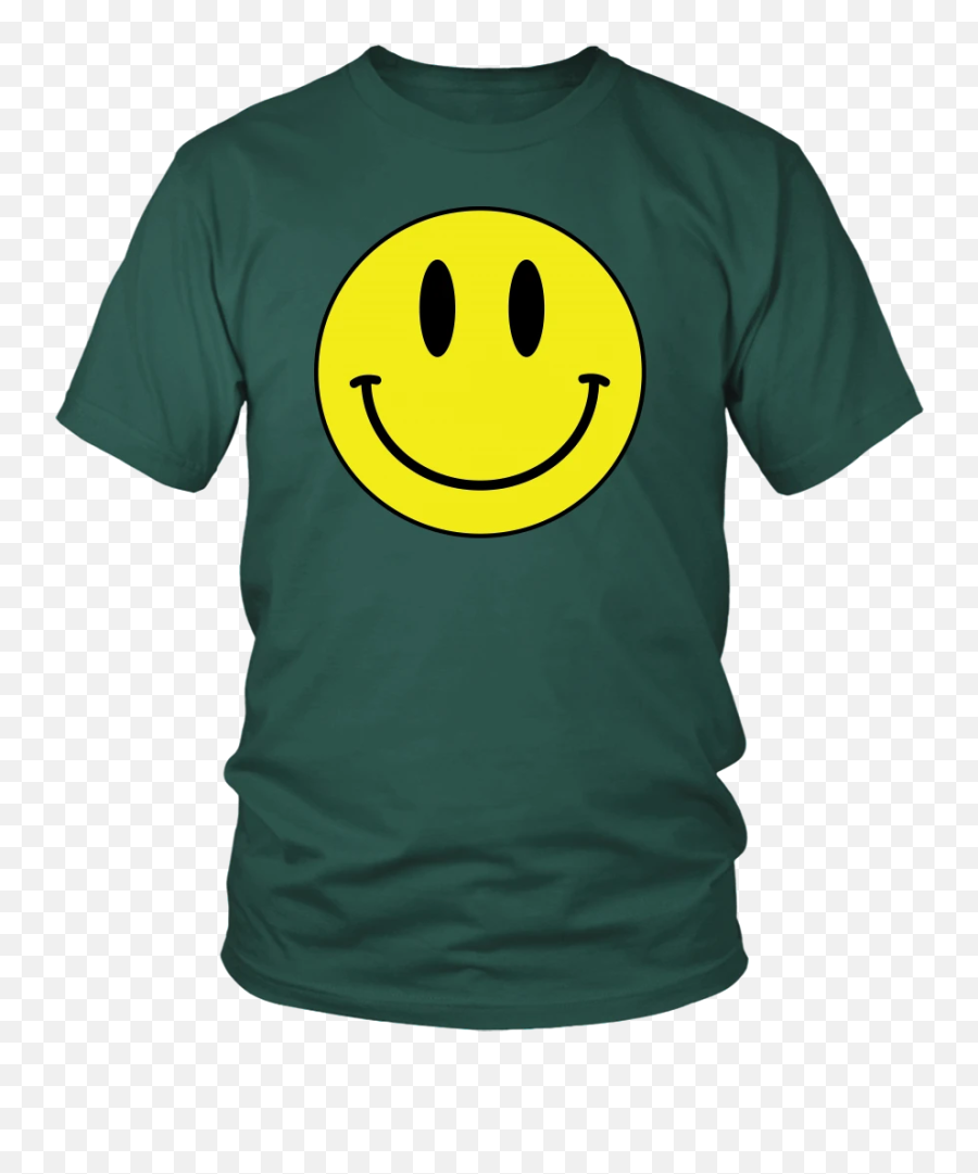 Big Smiley Face Emoji Unisex T,Green Face Emoji