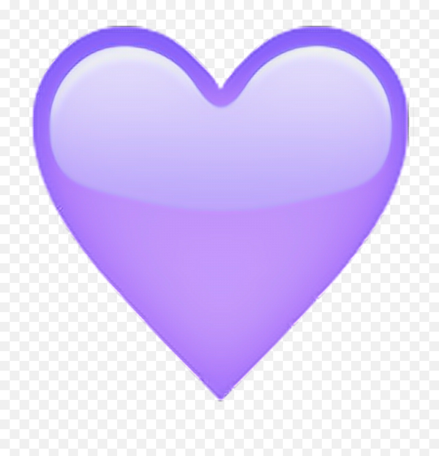 Download Lilac Heart - Light Purple Heart Emoji,Hear Emoji