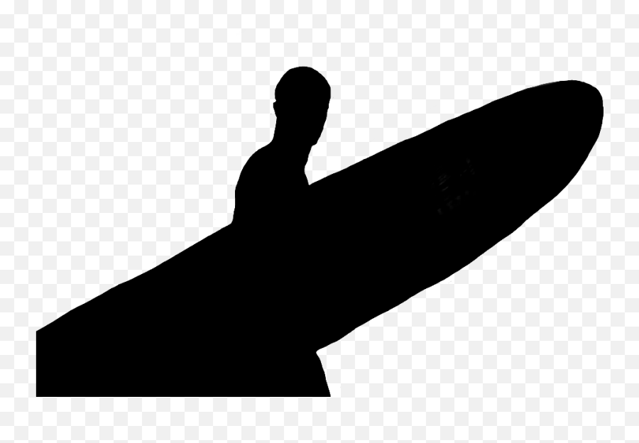 Surf Surfboard Ocean Man Silhouette Surfing - Surfing Transparent Silhouette Emoji,Surf Emoji