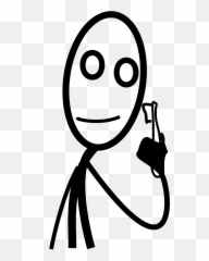 Toothbrush Stickman Figure Matchstick Man - Person Brushing Teeth Emoji