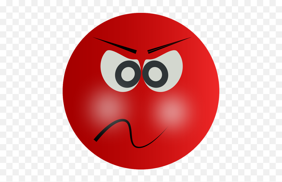 Red Angry Smiley - Angry Red Face Clipart Emoji,Angry Emoji