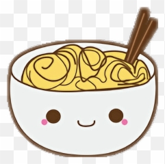 Kawaii Bowl Of Noodles Clipart - Cute Food Emoji